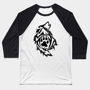 Tribal wolf n ° 2 Baseball T-Shirt